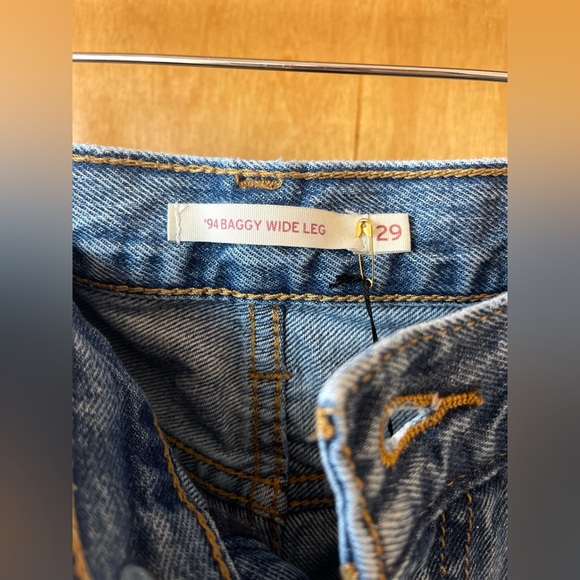 Levi’s ‘94 baggy wide leg medium wash jeans size 29 - Picture 7 of 8